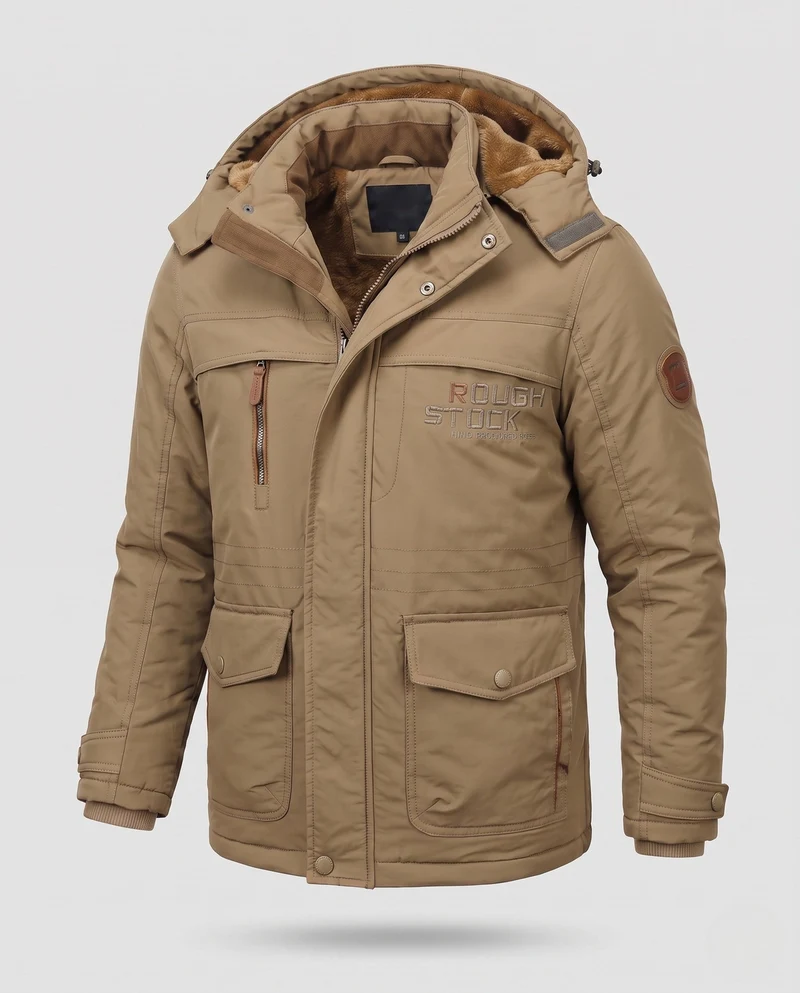 Herren kurz gepolsterte Field Blouson mit gesteppter thermischer Fütterung und Klapptaschen Nord Taschen