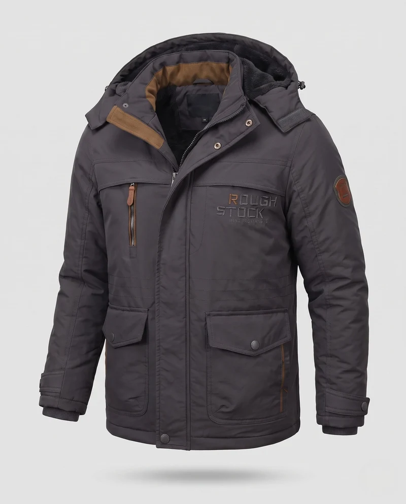 Herren kurz gepolsterte Field Blouson mit gesteppter thermischer Fütterung und Klapptaschen Nord Taschen