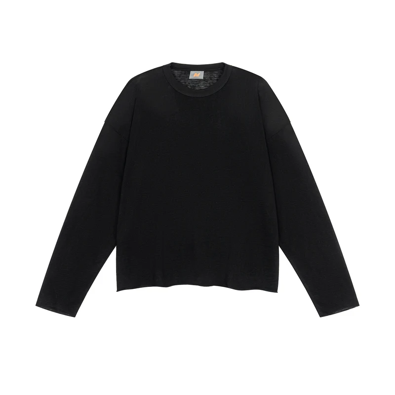 Herren Langarm Feinstrick-Pullover mit weiter Passform Nord Taschen