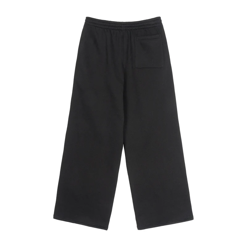 Damen weite hochtaillierte Sweathose mit Kordelzug und geradem Bein Nord Taschen