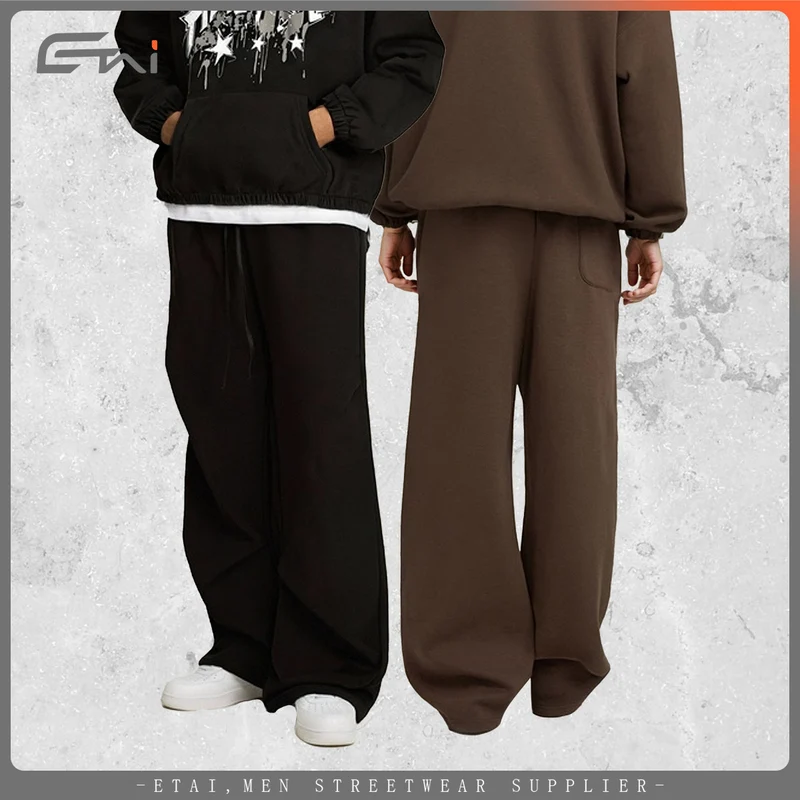 Damen Weite High‑Waist Sweathose mit elastischem Bund, Kordelzug und weitem Bein Nord Taschen