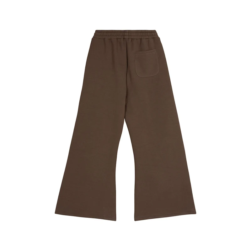 Damen Weite High‑Waist Sweathose mit elastischem Bund, Kordelzug und weitem Bein Nord Taschen