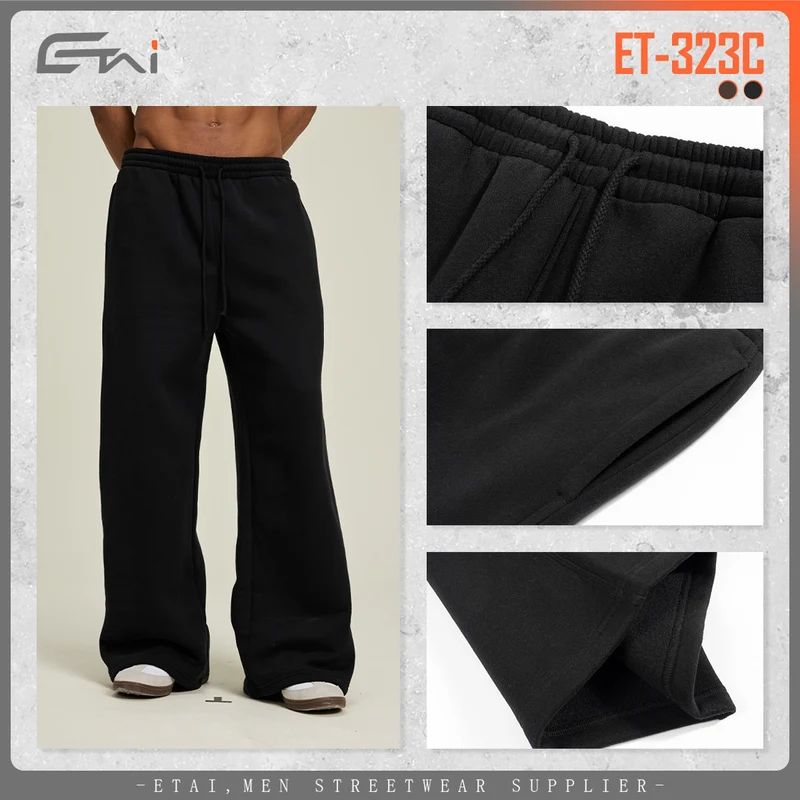 Damen Weit geschnittene Sweat-Hose mit Kordelzug Nord Taschen