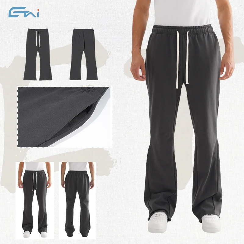 Damen Schlag-Sweathose aus French-Terry mit elastischem Bund und dekorativen Teilnähten Nord Taschen