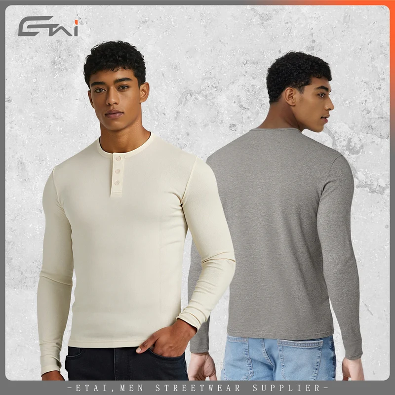 Damen Langärmliges Thermo-Henleyshirt Nord Taschen