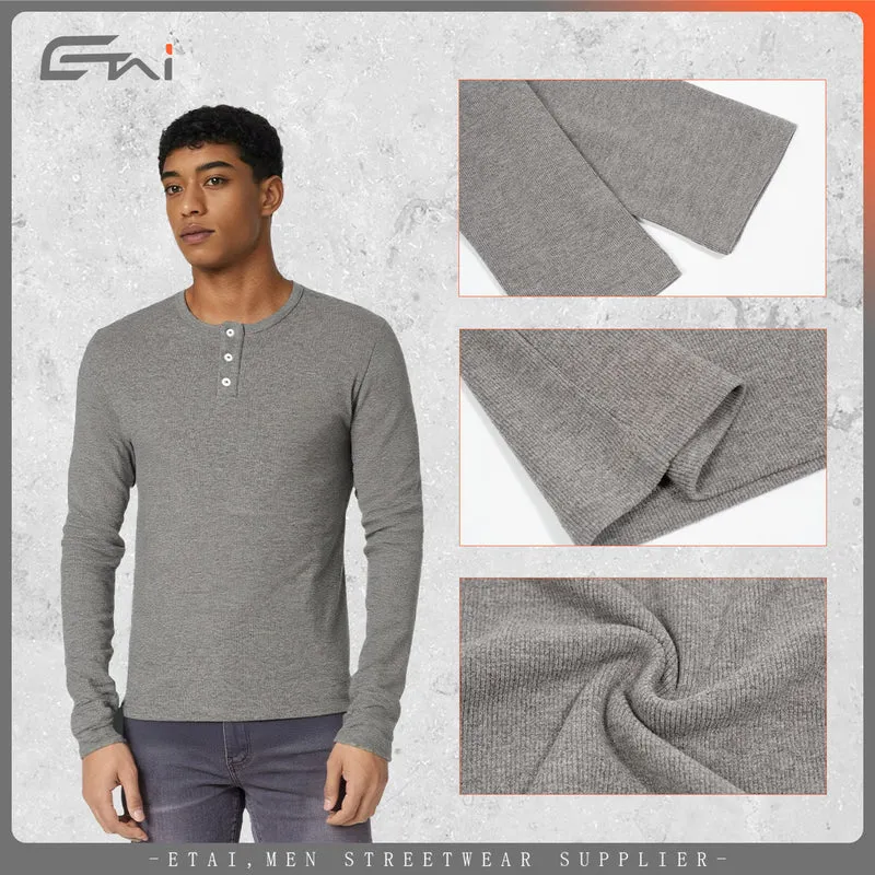 Damen Langärmliges Thermo-Henleyshirt Nord Taschen