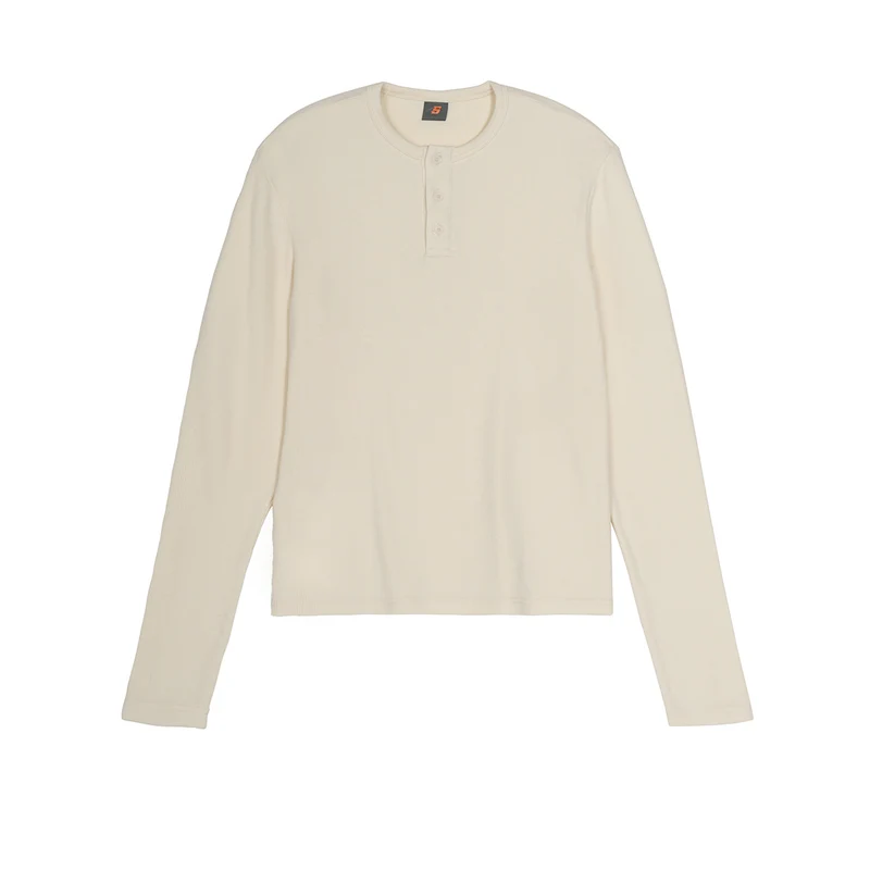 Damen Langärmliges Thermo-Henleyshirt Nord Taschen