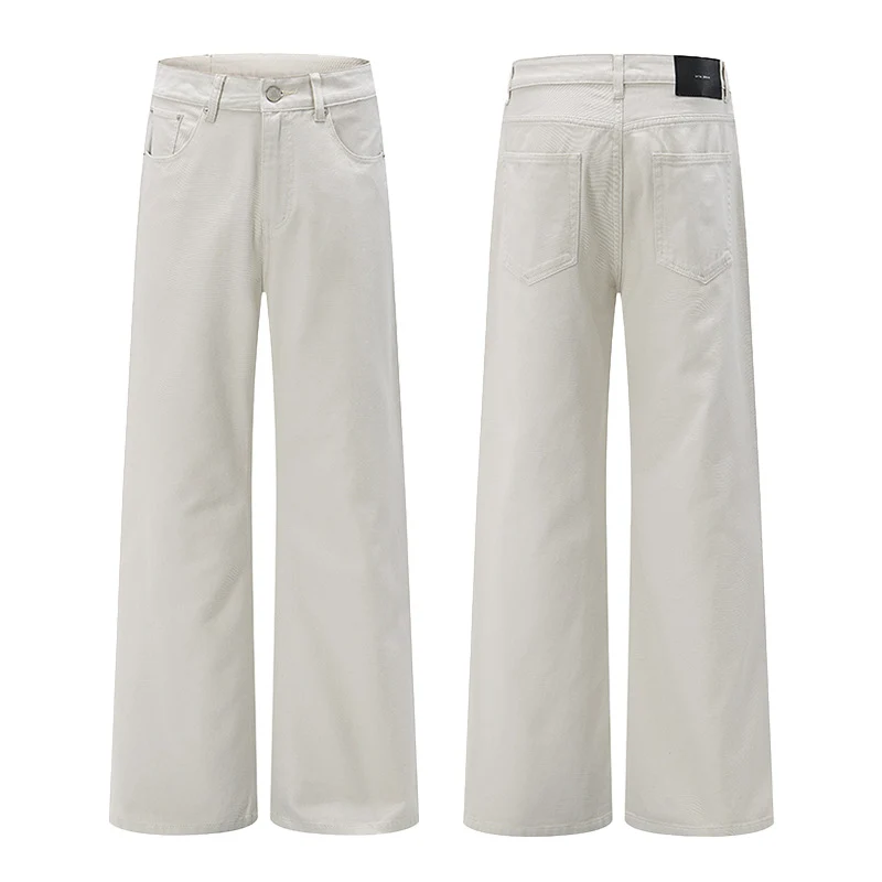 Herren Weit geschnittene Baumwoll-Twill Baggy-Hose mit tiefem Schritt und cleanem Five-Pocket-Schnitt Nord Taschen