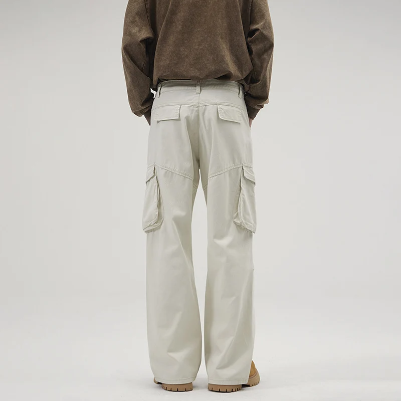 Herren Weite Utility-Cargo-Hose mit Klappentaschen und verstärkten Kniepartien Nord Taschen