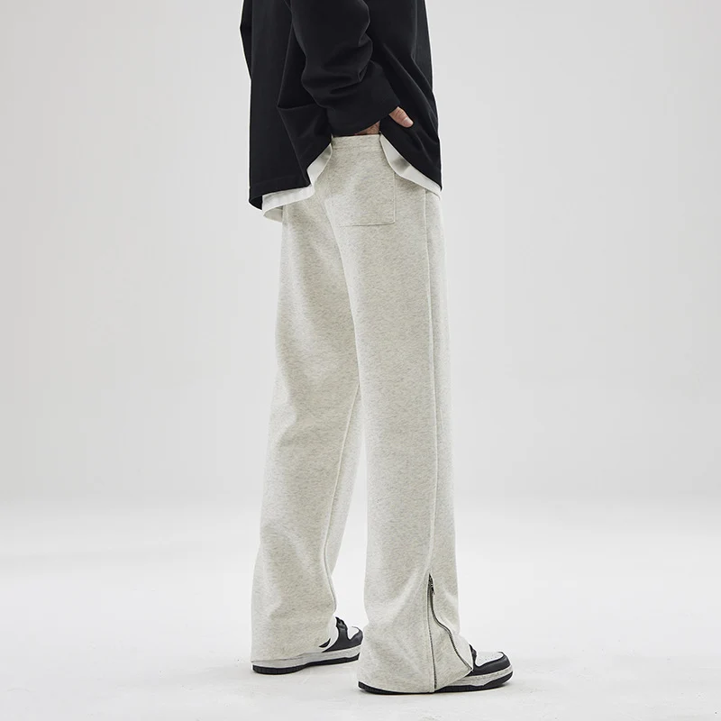 Herren weite Sweatpant mit Saum-Reißverschluss und Tunnelzug Nord Taschen