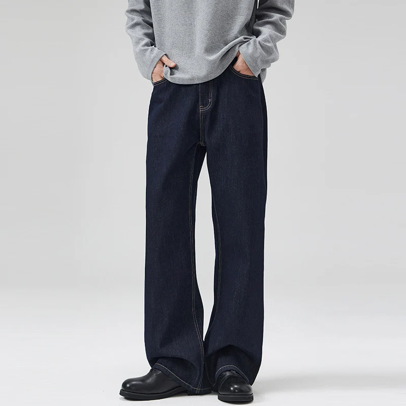 Herren weite Relaxed-Fit Jeans aus rohem Denim Nord Taschen