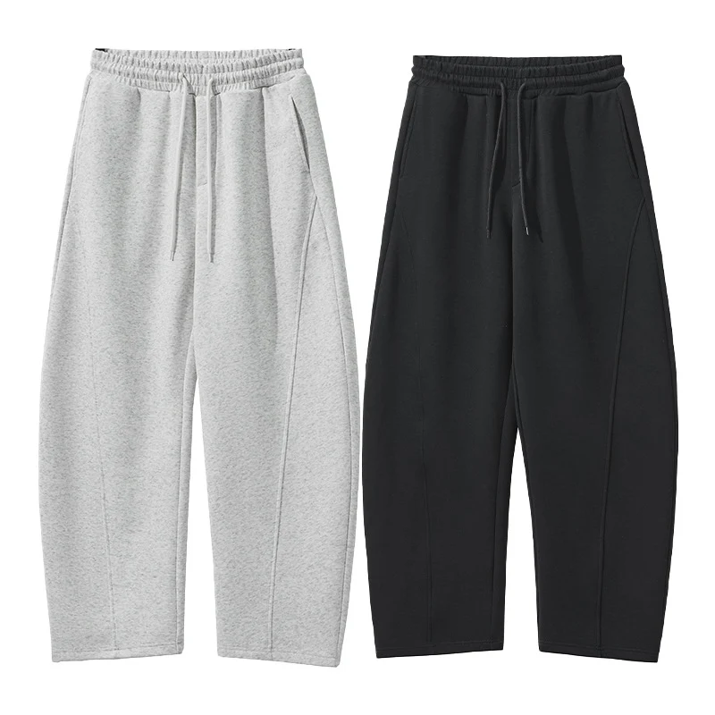 Herren Weite Lounge-Jogginghose aus French-Terry mit Tunnelzugbund Nord Taschen