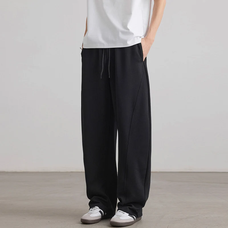 Herren Weite Lounge-Jogginghose aus French-Terry mit Tunnelzugbund Nord Taschen