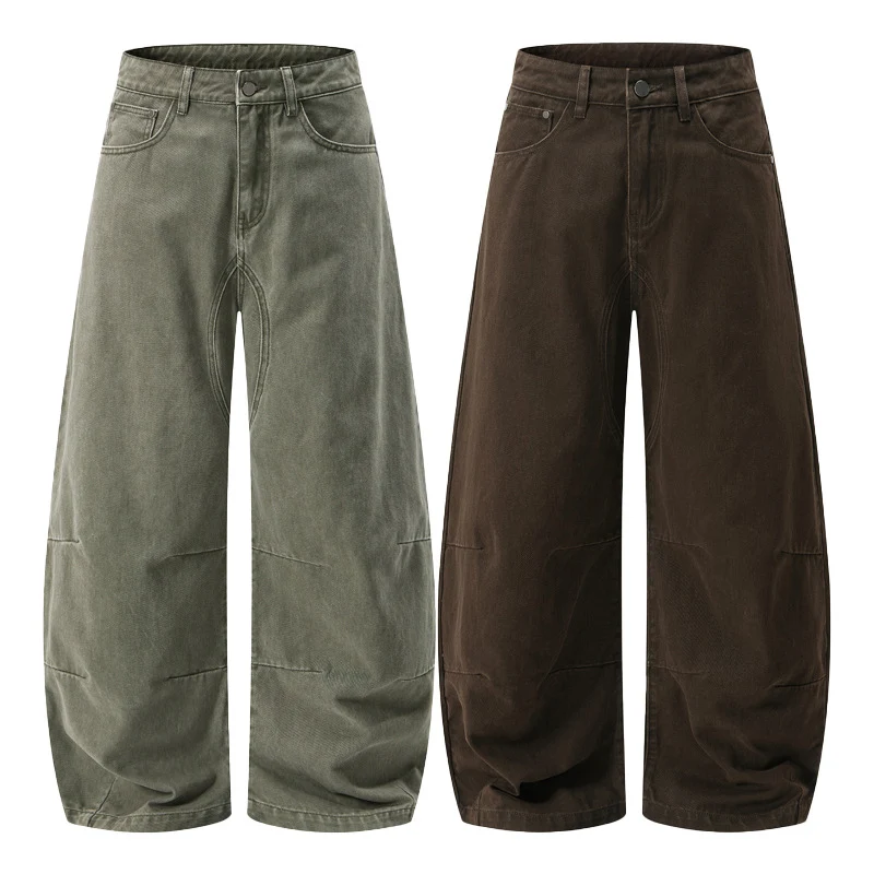 Herren Ultraweite Baggy-Hose mit markanter Schrittpasse und verstärkten Kniepanelen Nord Taschen
