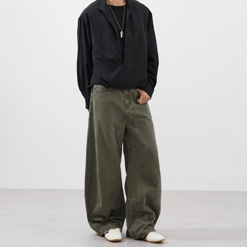 Herren Ultraweite Baggy-Hose mit markanter Schrittpasse und verstärkten Kniepanelen Nord Taschen