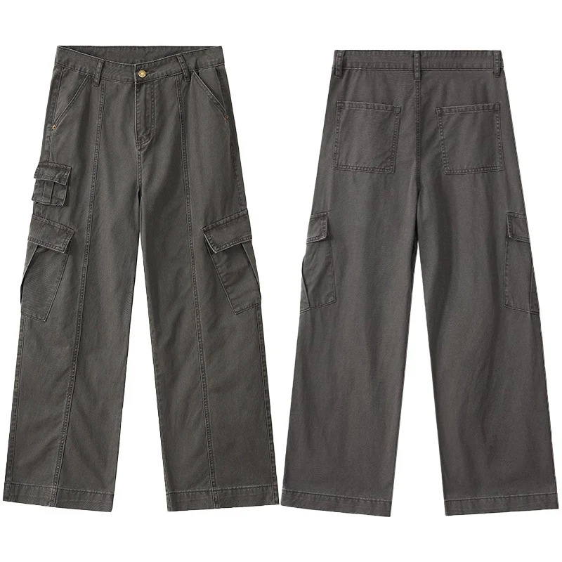 Herren weite Cargo-Hose aus robustem Baumwoll-Twill mit Utility-Taschen Nord Taschen