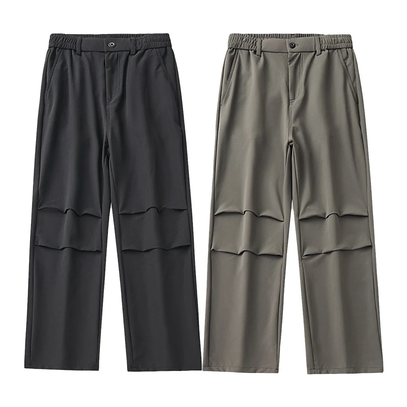 Herren Relaxed-Fit Technikhose mit geradem Bein, elastischem Bund und technischen Details Nord Taschen