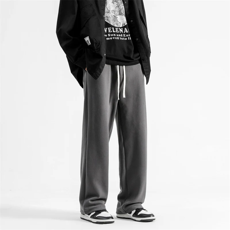 Herren Relaxed-Fit Lounge-Hose mit elastischem Bund, Kordelzug und weitem Bein Nord Taschen