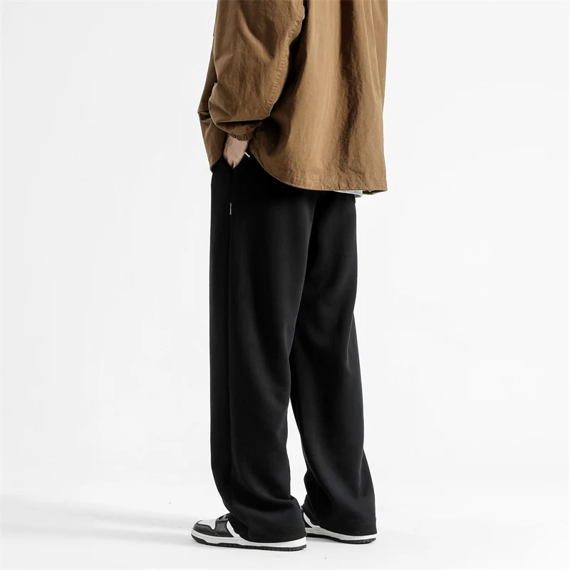 Herren Relaxed-Fit Lounge-Hose mit elastischem Bund, Kordelzug und weitem Bein Nord Taschen