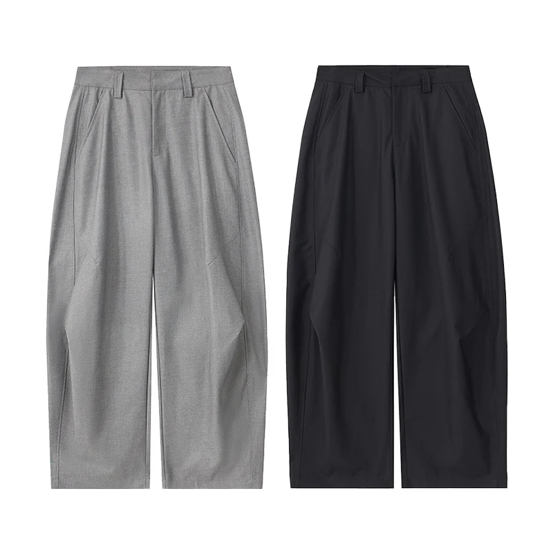 Herren Bodentiefe Oversize-Twillhose mit extra weitem Bein und cleanem Minimaldesign Nord Taschen