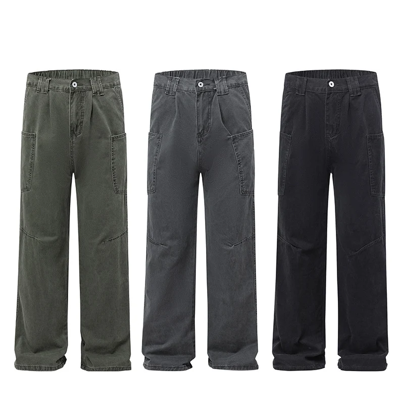 Damen Weit geschnittene Workwear-Hose im Baggy‑Stil mit großen aufgesetzten Fronttaschen Nord Taschen