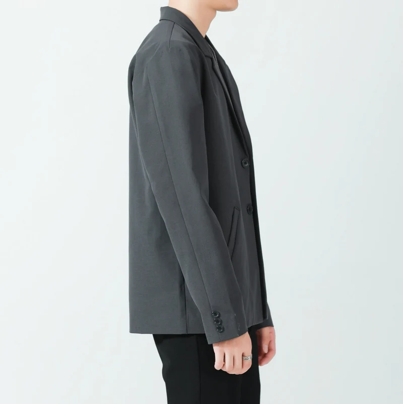 Herren Relaxed-Fit Baumwollmix Oversize-Sakko mit Zwei-Knopf-Verschluss Nord Taschen