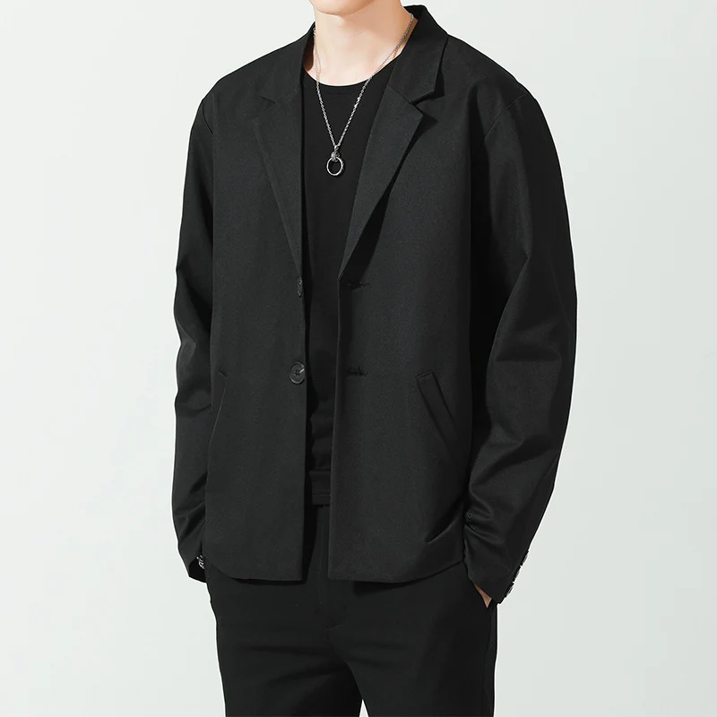 Herren Relaxed-Fit Baumwollmix Oversize-Sakko mit Zwei-Knopf-Verschluss Nord Taschen