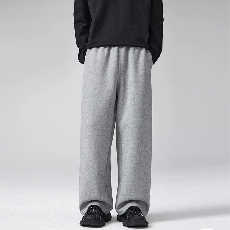 Herren Oversized Sweatpalazzo mit Tunnelzugbund, doppellagigem Saum und Relaxed-Fit Nord Taschen