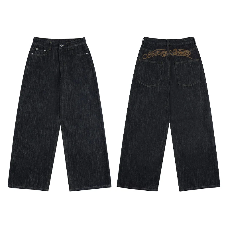 Herren Oversize-Denim-Palazzohose mit extra weitem Bein und soften Drape-Effekt Nord Taschen