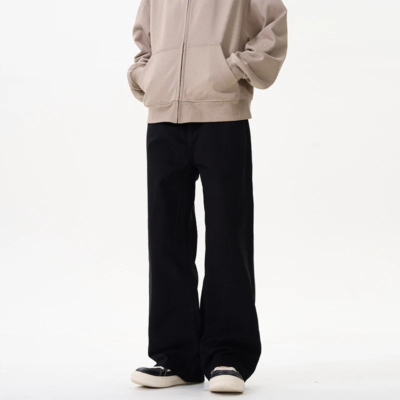 Unisex Weit geschnittene Chinohose mit tiefem Schritt und lässigem Bund Nord Taschen