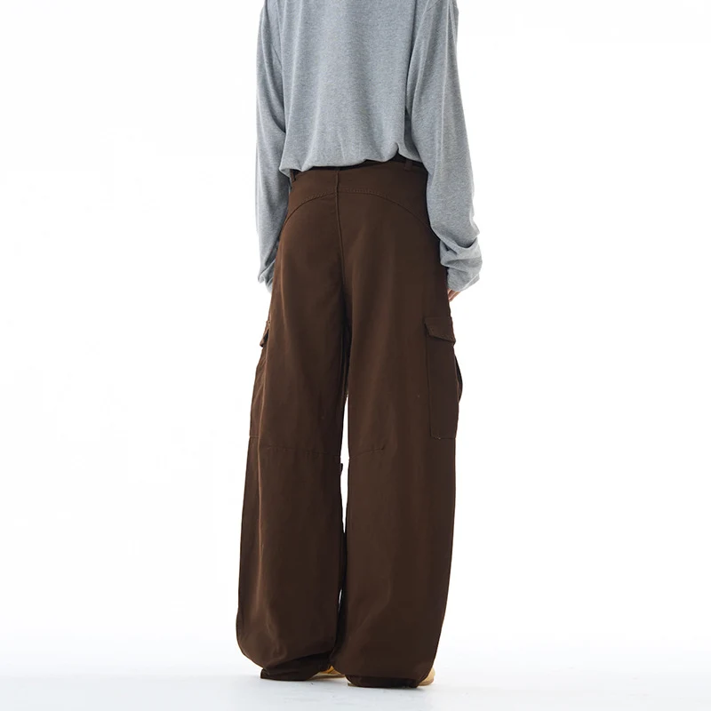 Unisex Ultraweite Cargohose mit tiefem Schritt und großen Klappentaschen Nord Taschen