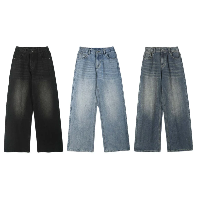 Herren Weite Baggy-Jeans im Vintage-Look mit Five-Pocket-Schnitt Nord Taschen