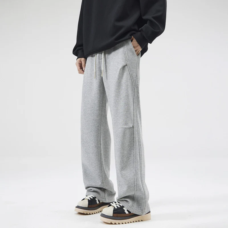 Unisex Locker geschnittene Sweatpant mit geradem Bein, elastischem Bund und aufgesetzten Gesäßtaschen Nord Taschen