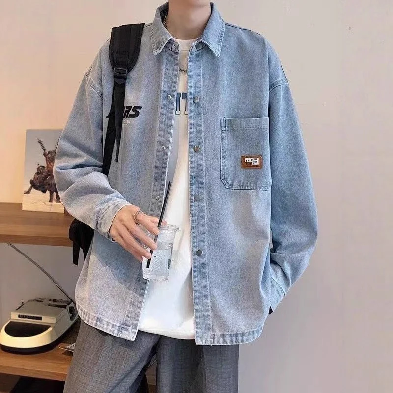 Herren Lässige Denim-Jacke Nord Taschen