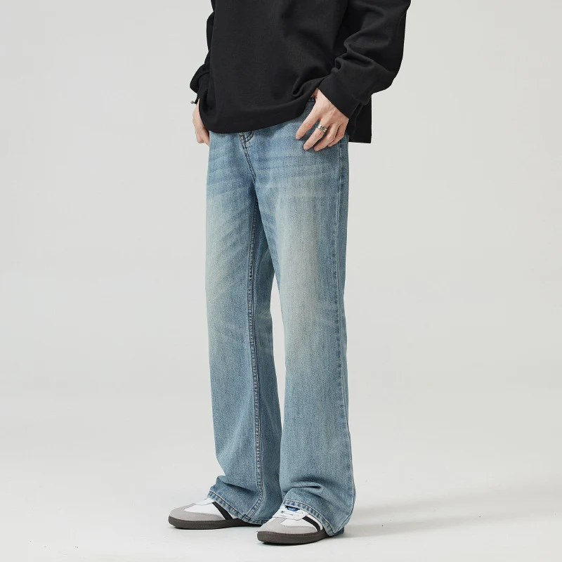 Herren Ausgestellte Vintage-Jeans mit weitem Bein, tiefem Bund und extra langer Länge Nord Taschen