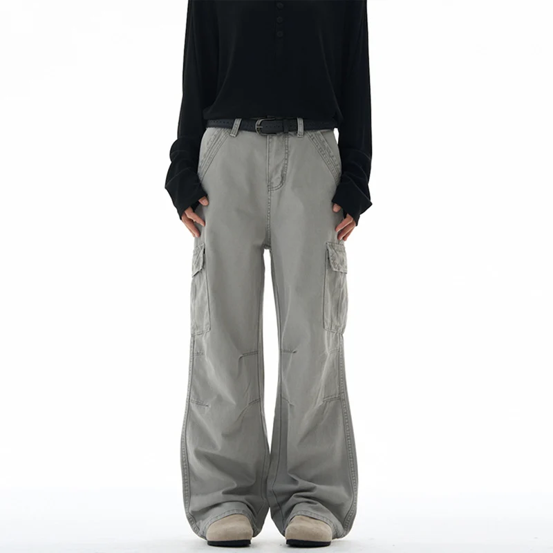 Damen Extraweite utilitaristische Cargohose mit tiefem Schritt und abnehmbarem Schlüsselanhänger Nord Taschen