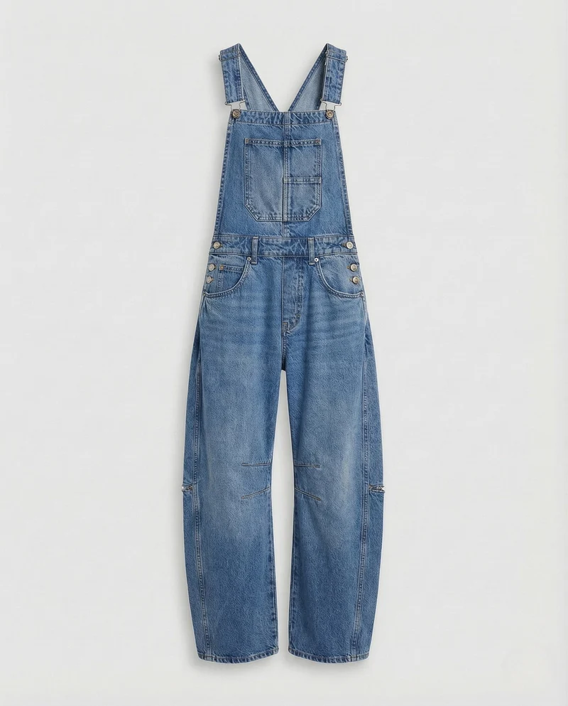 Damen Worker Latzhose mit verstellbaren Trägern