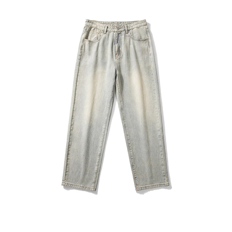 Herren Locker geschnittene Straight-Relax Denim-Hose mit verlängertem Saum Nord Taschen