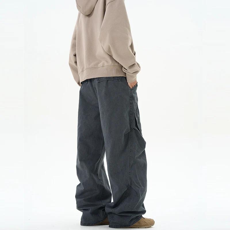 Herren Locker fallende Paneel-Cargo-Baggyhose im Workwear-Stil Nord Taschen