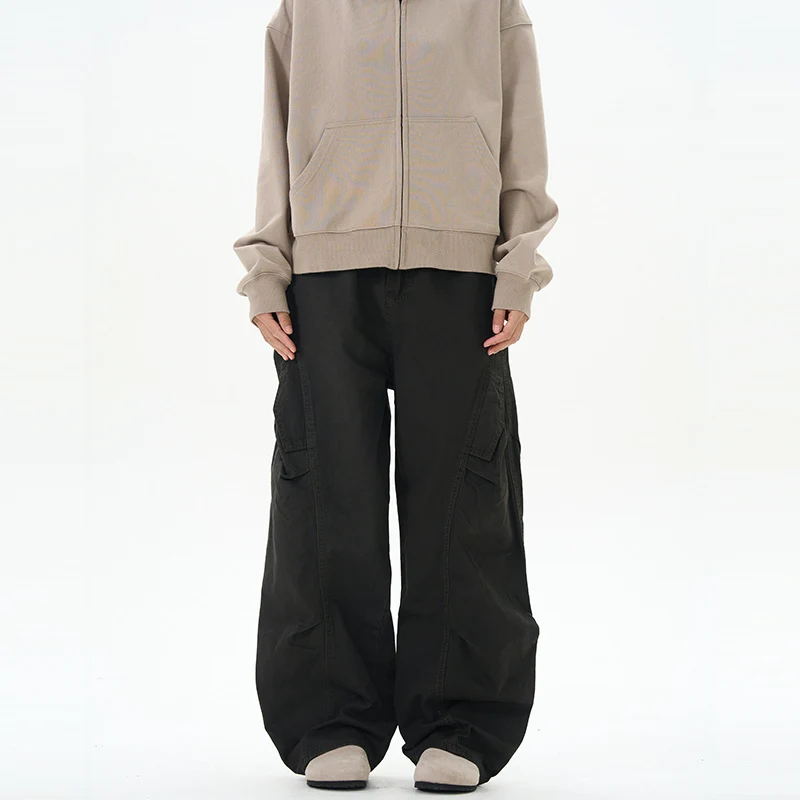 Herren Locker fallende Paneel-Cargo-Baggyhose im Workwear-Stil Nord Taschen