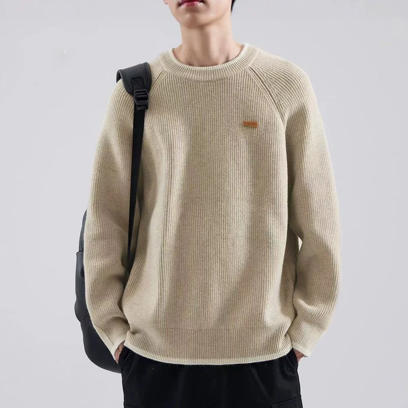 Herren Gemütlicher Strickpullover Nord Taschen