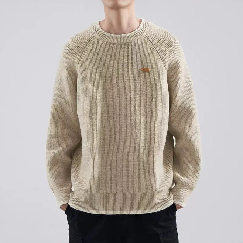 Herren Gemütlicher Strickpullover Nord Taschen