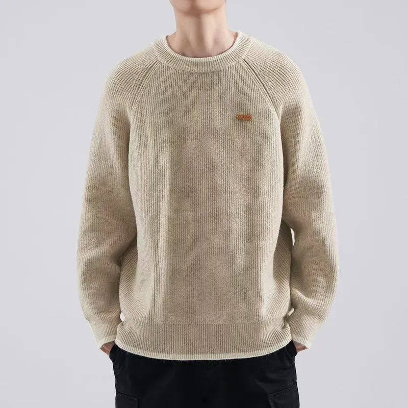 Herren Gemütlicher Strickpullover Nord Taschen