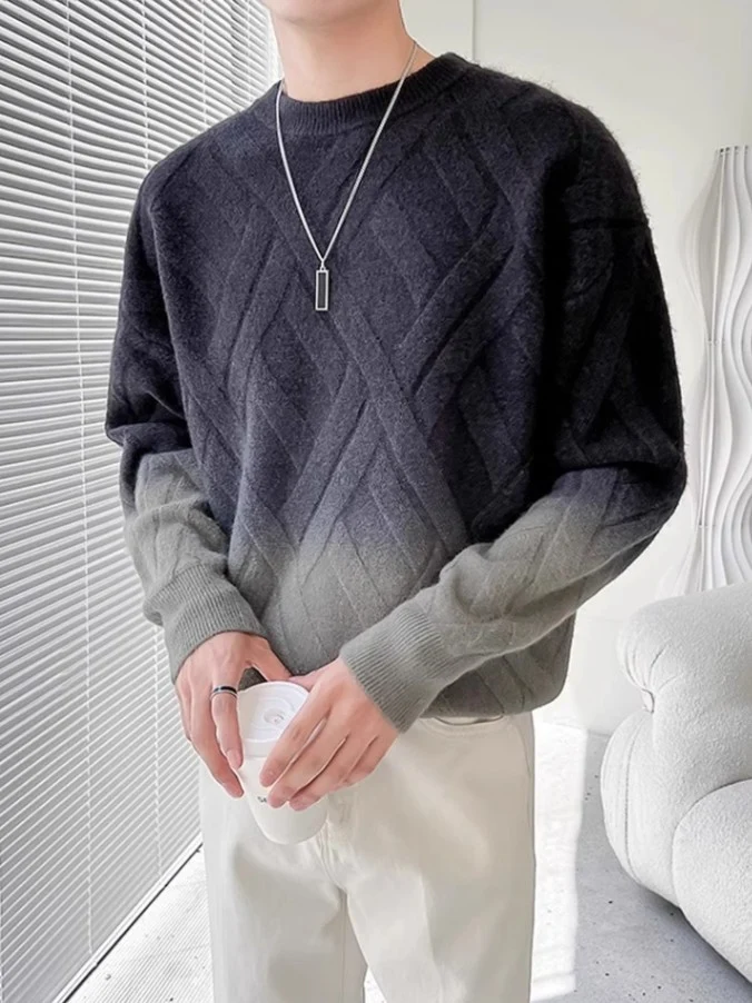 Herren Gemusterter Pullover Nord Taschen