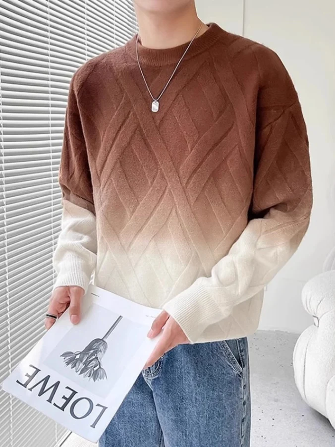 Herren Gemusterter Pullover Nord Taschen