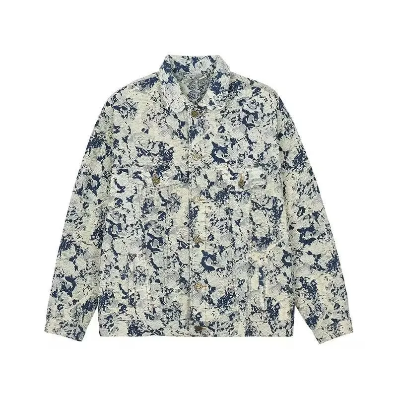 Damen Utility-Jacke mit floralem Muster Nord Taschen