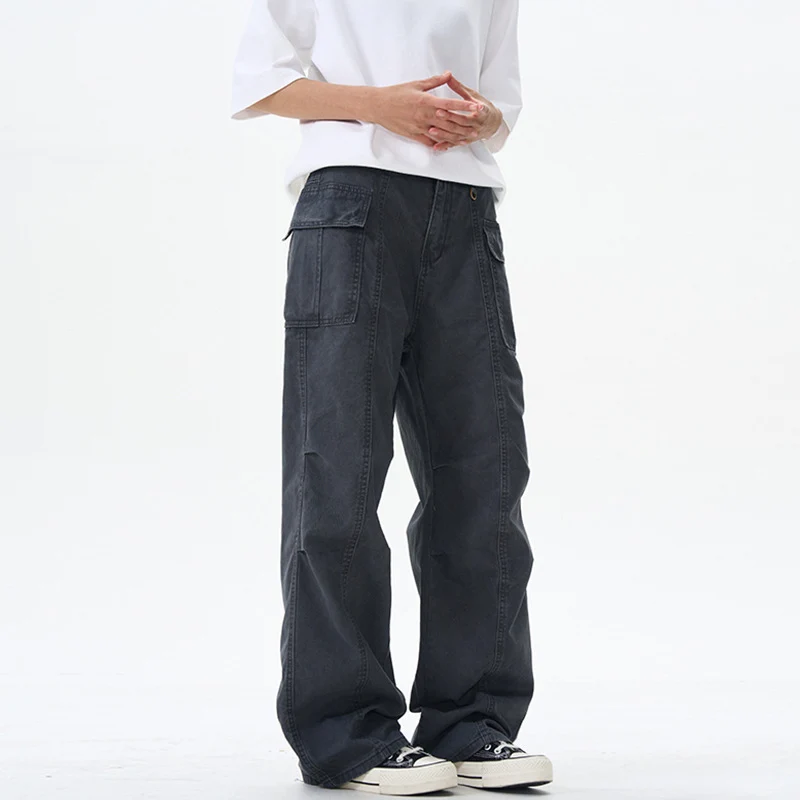 Damen Weite Utility-Cargohose mit extra weitem Schlag, aufgesetzten Pattentaschen und verstärkten Nähten Nord Taschen