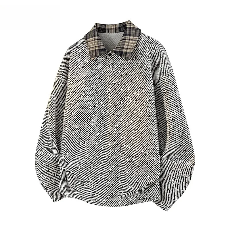 Damen Lässiger Oversize-Hemd-Pullover Nord Taschen