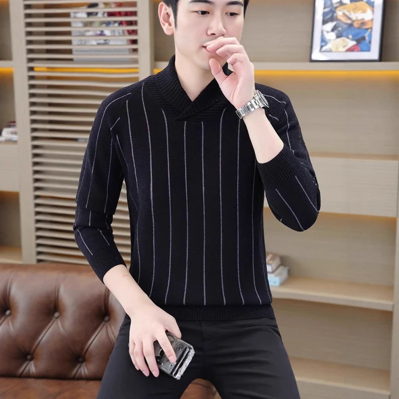 Herren Eleganter Feinstrickpullover Nord Taschen