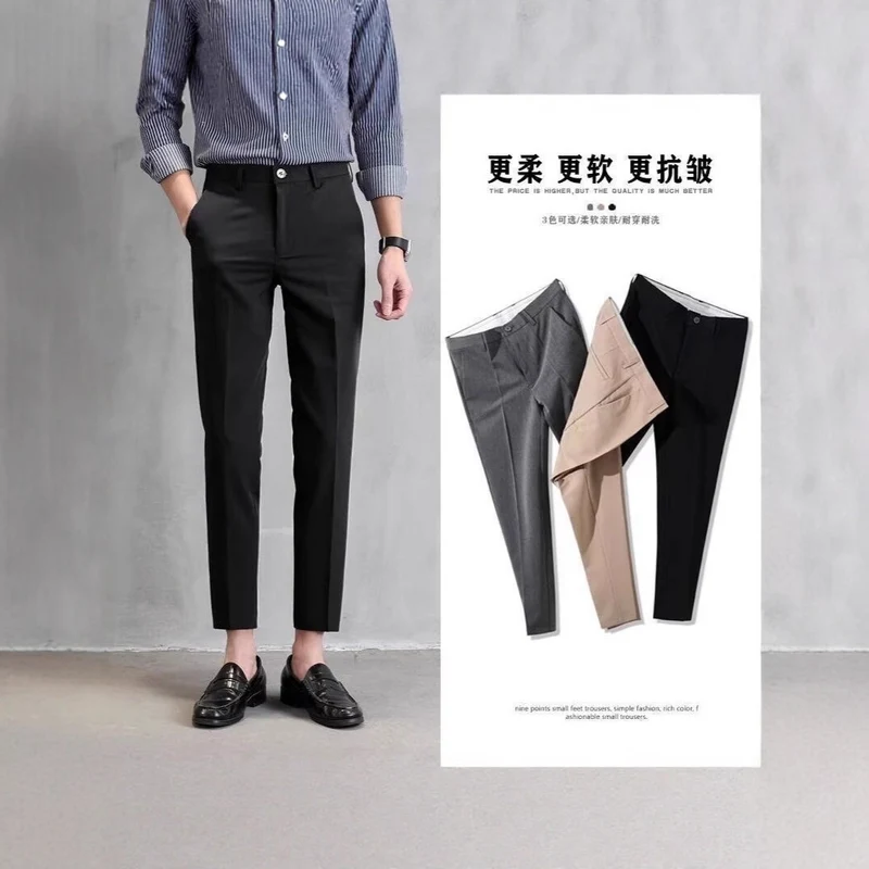 Herren Elegante Slim Fit Chino-Hose Nord Taschen